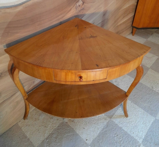 Biedermeier Ecktisch Kirschbaum um 1810