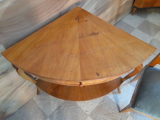 Biedermeier Ecktisch Kirschbaum um 1810