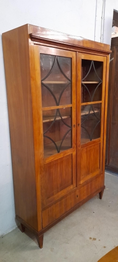 Biedermeier Vitrine Kirschbaum