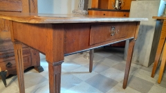 Louis Seize Tisch Kirschbaum und Eiche um 1780 Schreibtisch