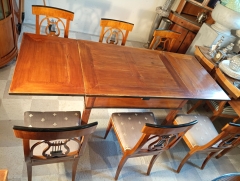 Biedermeier Tisch ausziehbar Kirschbaum Eiche um 1830