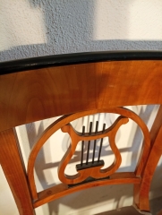 6er Satz Biedermeier Stühle Kirschbaum